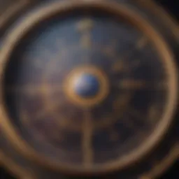 A detailed representation of a natal chart