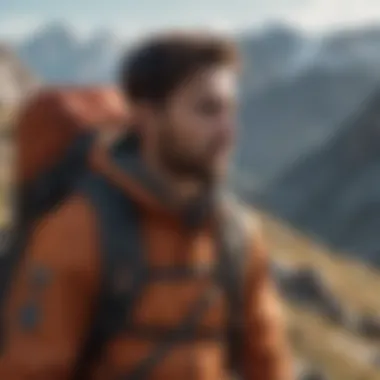 Aries man hiking in rugged mountains