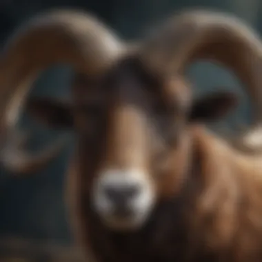 Aries symbol, the Ram, symbolizing courage and leadership