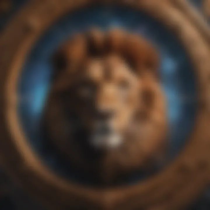 Astrological chart showing the influence of Leo on personality traits