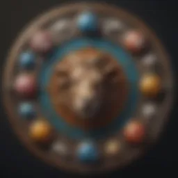 Astrological chart depicting the twelve zodiac signs