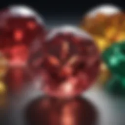Radiant close-up of the June birthstone showcasing its rich color variations