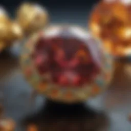 Elegant September birthstone showcasing its vibrant hues and intricate facets