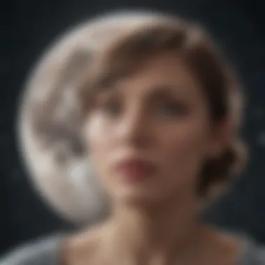 The Influence of the Moon Artistic depiction of the Moon, ruling planet of Cancer, surrounded by stars