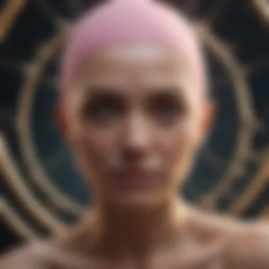 Emotional Complexity of Cancer Traits Abstract depiction of emotional depth associated with Cancer sign