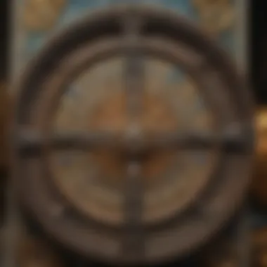 Unveiling Meaning of Wheel of Fortune Symbol in Tarot Card Captivating Tarot Card with Wheel of Fortune Symbol