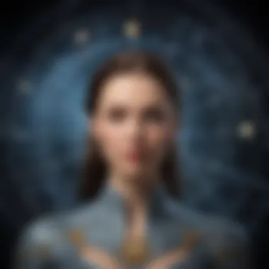 Celestial Chart of Career Traits A celestial chart illustrating astrological signs and their corresponding traits
