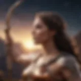 Celestial Archer Symbolizing Sagittarius Zodiac Sign