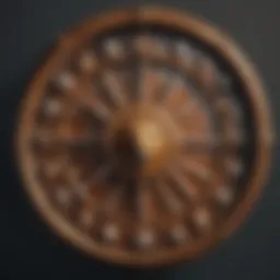 A beautifully illustrated zodiac wheel showcasing the twelve signs