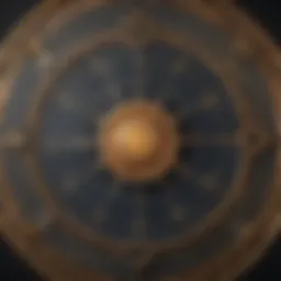 Astrological chart illustrating various zodiac signs