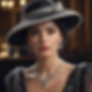 A mesmerizing shot capturing Coco Chanel's signature style