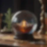 Crystal Ball Enhancing Tarot Readings Reflective crystal ball on mystical tarot cards
