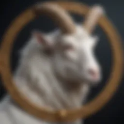 Illustration of a sophisticated Capricorn symbolizing ambition