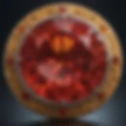 A sparkling December birthstone showcasing its vibrant color and clarity