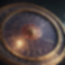 Astrological chart showcasing planetary positions