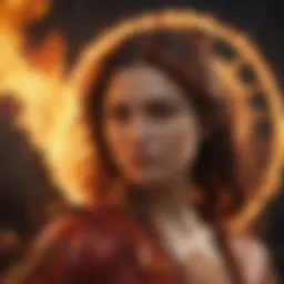 Fiery representation of the fire zodiac signs showcasing passion and energy