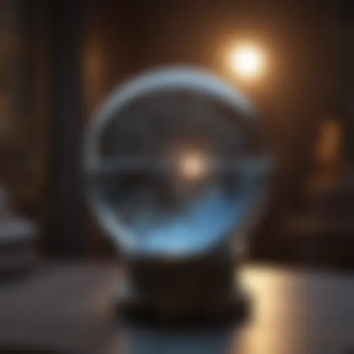 Enchanting Crystal Ball in Moonlight