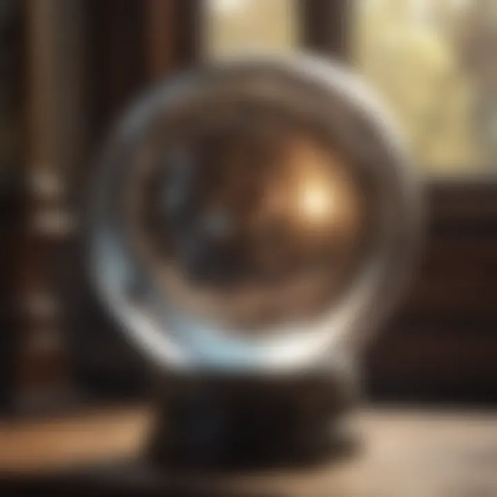 Enigmatic crystal ball revealing insights