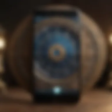 Horoscope Application User Interface User interface of a horoscope application on a smartphone