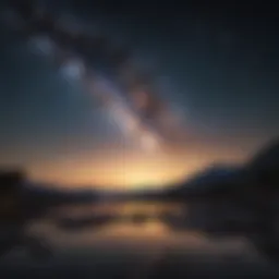 Serene night sky with twinkling stars