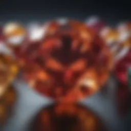 A stunning close-up of the August birthstone showcasing its vibrant colors and intricate details.