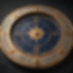 Astrological chart with cosmic symbols