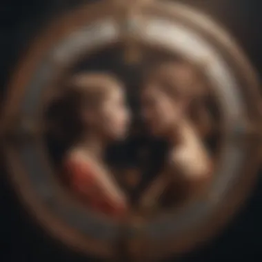 Astrology and Relationship Dynamics Artistic representation of relationship dynamics through astrology