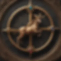 Astrological symbols representing Sagittarius and Capricorn