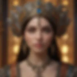 The intricate designs of the Diva Tarot deck