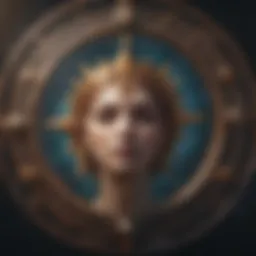 Celestial symbols representing astrology and psychic insights