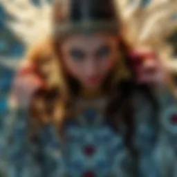 A captivating tarot card spread showcasing intricate designs and vivid colors