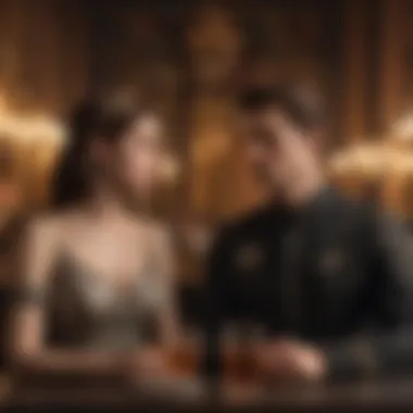 Artistic depiction of Gemini in a social setting, emphasizing relationships.