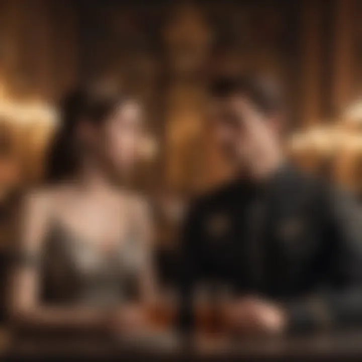 Artistic depiction of Gemini in a social setting, emphasizing relationships.