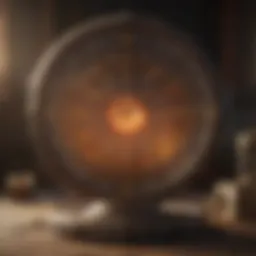 A serene setting with astrological tools and charts