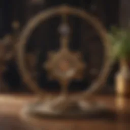 Celestial representation of Libra's astrological symbol in a romantic setting