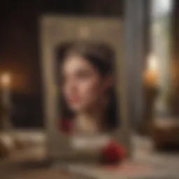 A tarot card spread focused on love