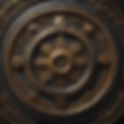 Abstract representation of numerological symbols and patterns