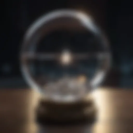 A glowing crystal ball symbolizing fortune telling