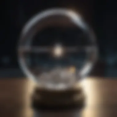 Symbol of Cosmic Insights A glowing crystal ball symbolizing fortune telling