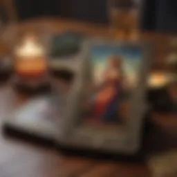 A beautifully arranged tarot spread focusing on soulmate connections