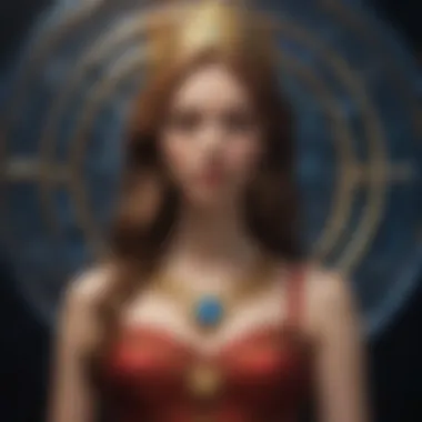 Symbolic depiction of astrological elements