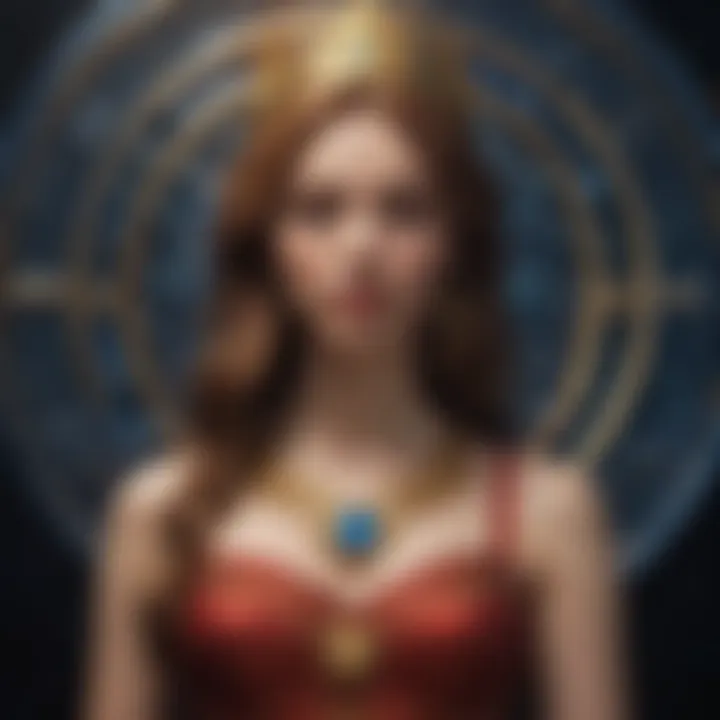 Symbolic depiction of astrological elements