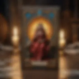 A detailed illustration of the Major Arcana cards with rich symbolism