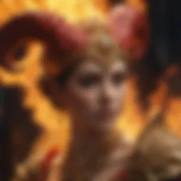 The fiery essence of Aries symbolized by a vibrant flame