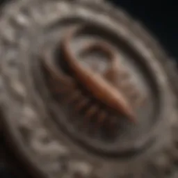 Symbolic representation of the Scorpio zodiac sign with its distinctive glyph.