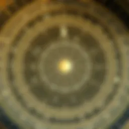 Celestial chart illustrating astrological compatibility