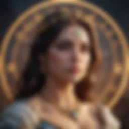 A celestial depiction of Virgo sign