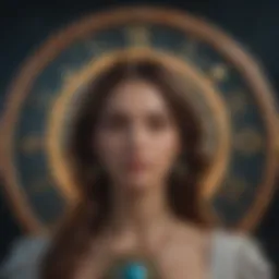 A mystical representation of astrological signs with cosmic elements