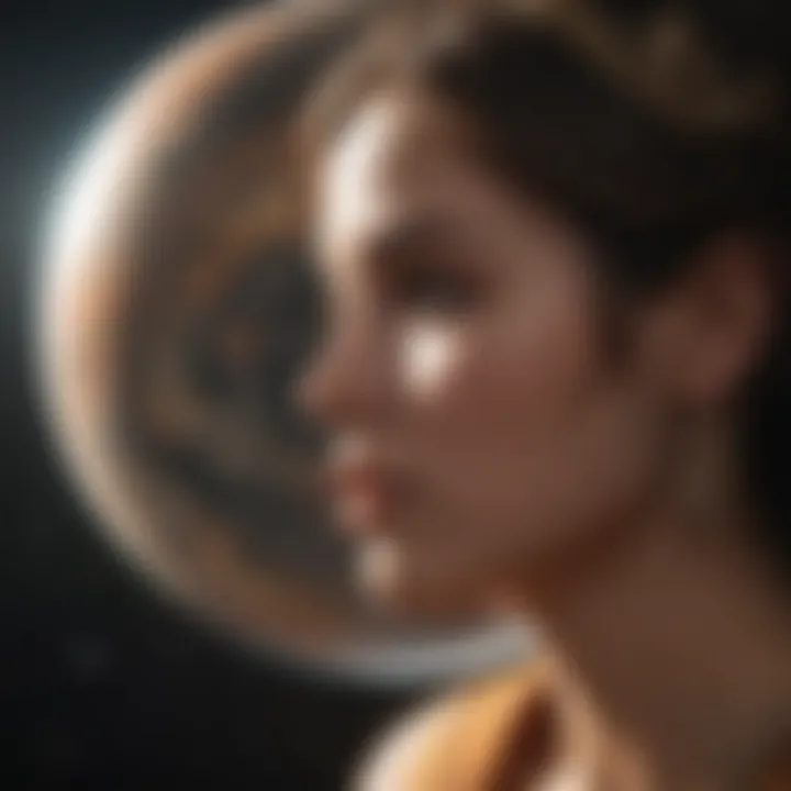 Person reflecting on their astrological sign