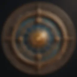 Celestial chart showcasing astrological symbols